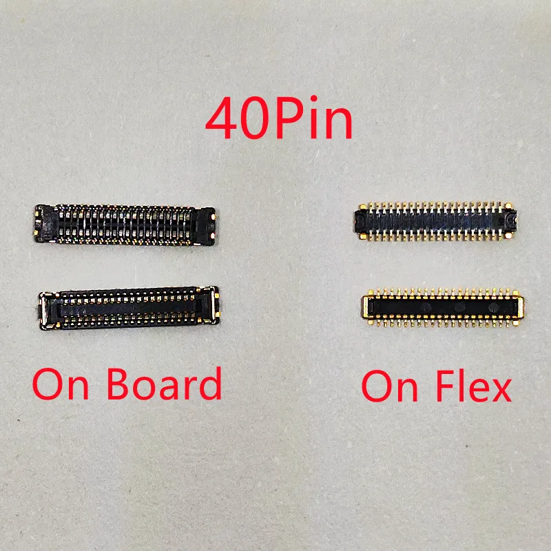 10pcs LCD Display FPC Connector On Board For Huawei M3/M5 8.4 Honor 9 Lite/Mate 10 Lite/Honor V10 Screen Plug 40pin