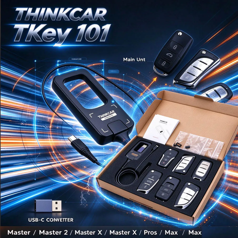Professional THINKCAR TKey 101 with 6 Remote Keys Works with Thinkcar Tools (689BT/892BT) Supports TK/TE/TN/Smart Keys