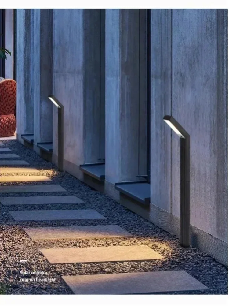 3-Farbige Solar-Gartenleuchte, Solar-Außenbeleuchtung, LED-Landschaftsbeleuchtung, IP65 Wasserdichte Wegbeleuchtung, Plug-in-Installation & Festinstallation, Solarbetriebene Wegeleuchten,
