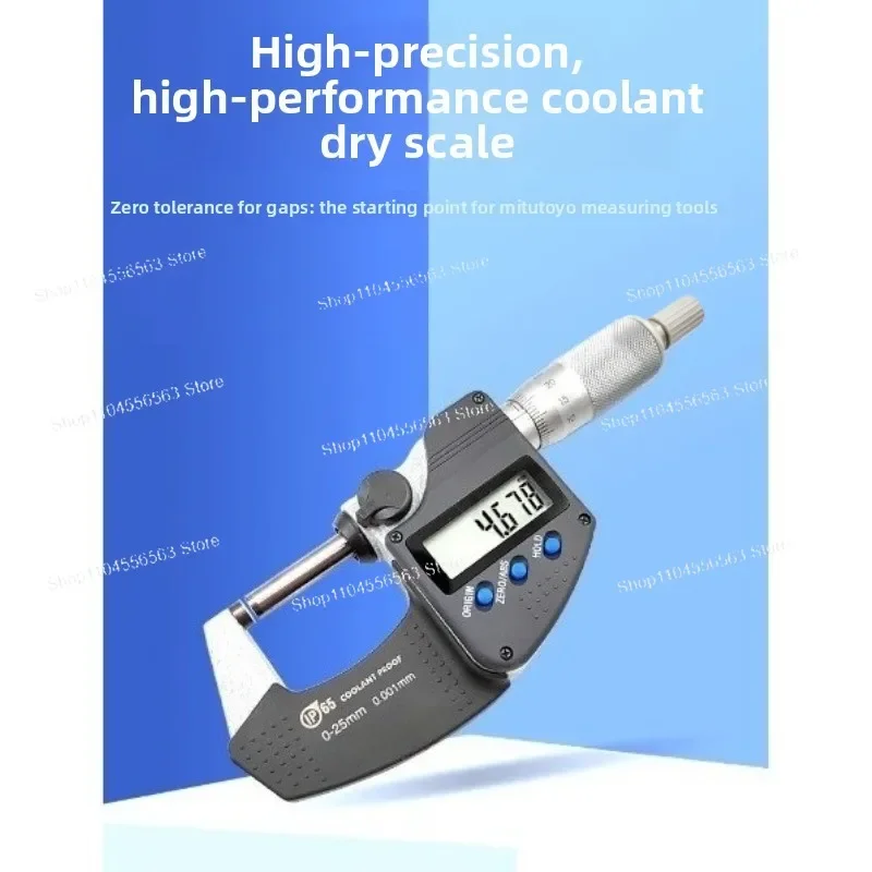 0–25 mm digitales Mikrometer, 0,001 mm Präzisions-Chrommessgerät