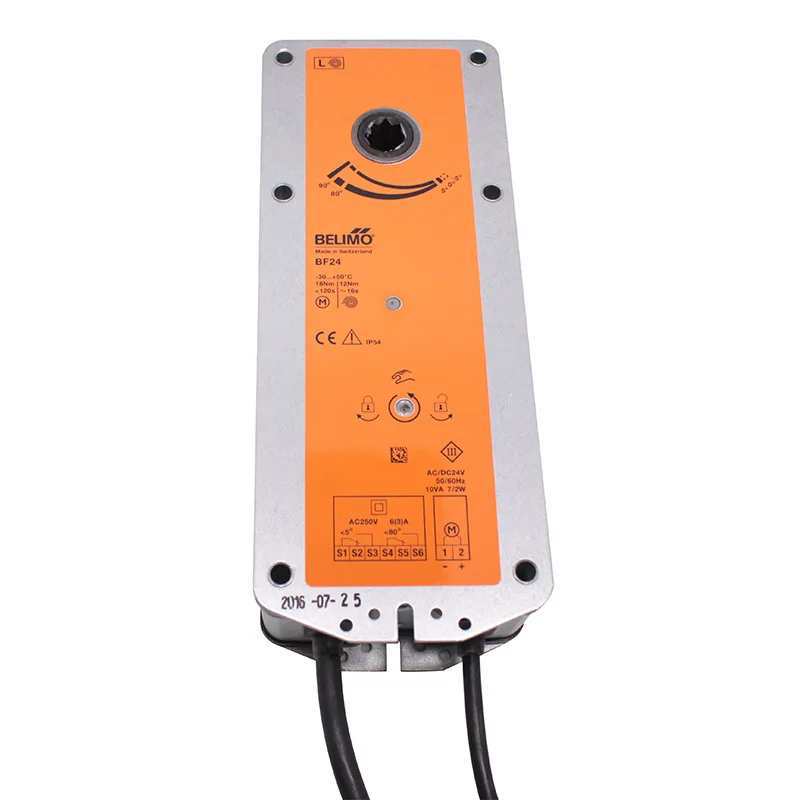 BELIMO-actuador de compuerta de escape de humo tipo interruptor BF24 24v controlador de compuerta eléctrica