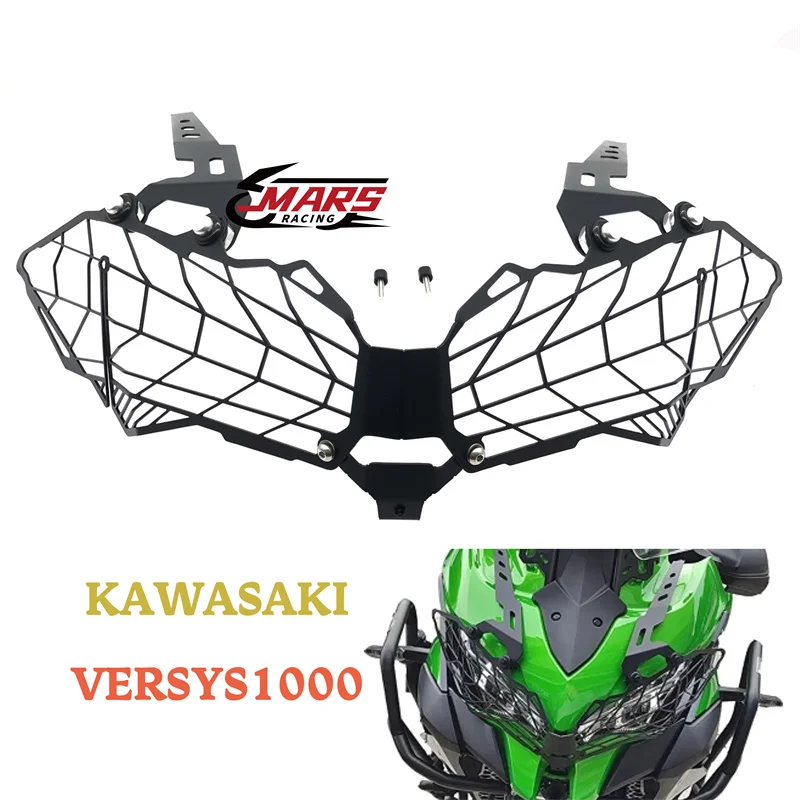 

For KAWASAKI VERSYS1000 2019 2020 2021 2022 Motorcycle Accessories Front Headlight Grille Guard Cover Protector