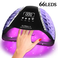DianaBeauty-Lámpara LED UV para uñas, secador de uñas de 66LED con Sensor de movimiento automático, cabina de luz UV profesional para lámpara de manicura de esmalte de uñas