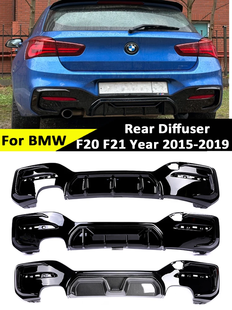 

Для BMW 1 серии F20 F21 LCI 2015-2019 CS Competition MP Style M Sport M Tech, диффузор заднего бампера из углеродного волокна, аксессуары