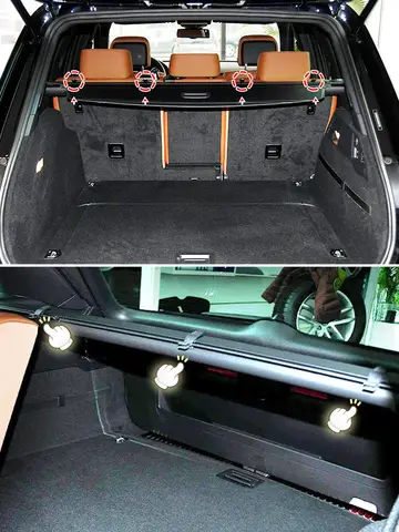 폭스 바겐 폭스 바겐 Touareg 2011-2018 7P689877345W 수화물 커버 블라인드 교체 7P6898773 수화물 구획 커튼 클립