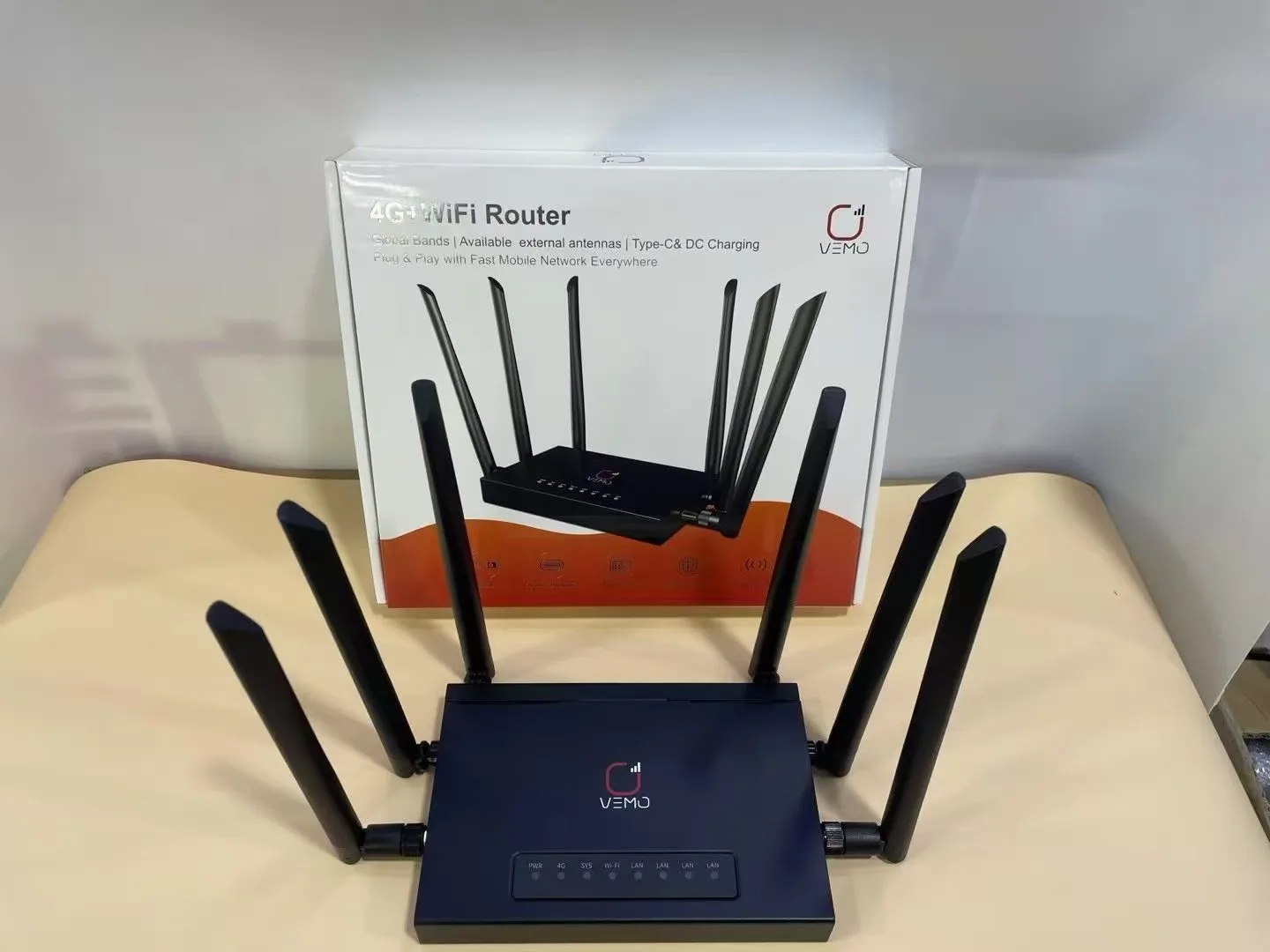 

Маршрутизатор VEMO B628 WiFi6 Маршрутизатор 4G LTE Модем 300 Мбит/с Портативный маршрутизатор 4G WiFi, совместимый с разъемом для SIM-карты 4G и P