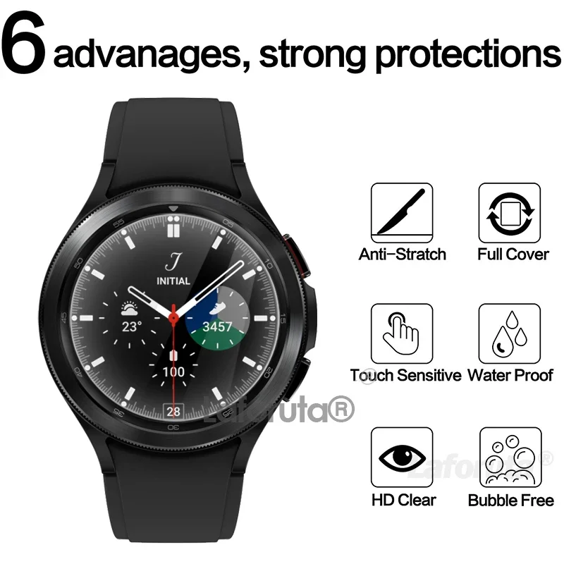 9h gehärtetes Glas für Samsung Galaxy Uhr 4 5 Pro 40/44mm klassische 42/46mm Uhr 3 41/45mm Anti Scrach Film HD Displays chutz folien