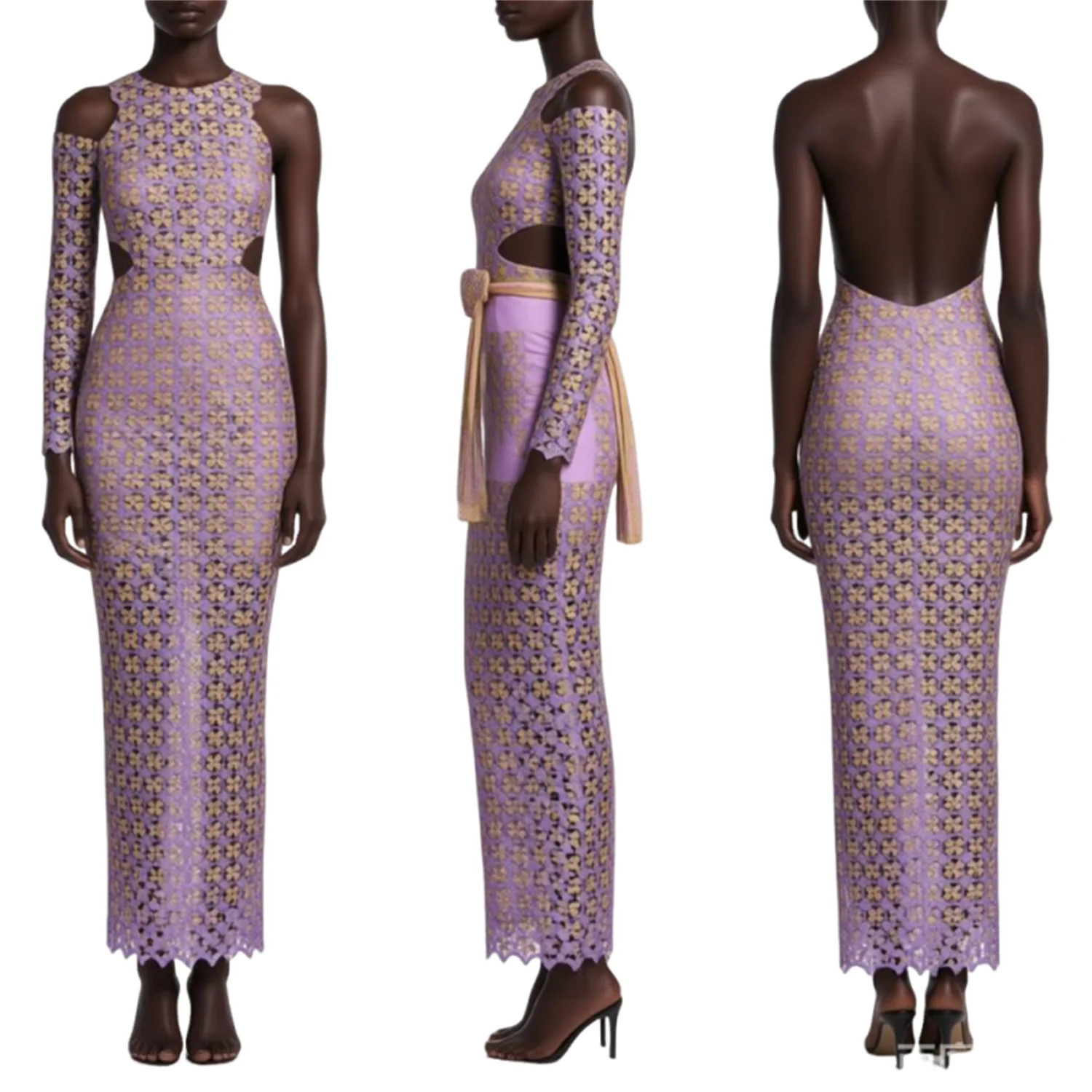Highest Quality Embroidered Handcut Water Soluble Guipure Stones 2026 African Guipure Fabric Traditional Vintage Celebrants Robe