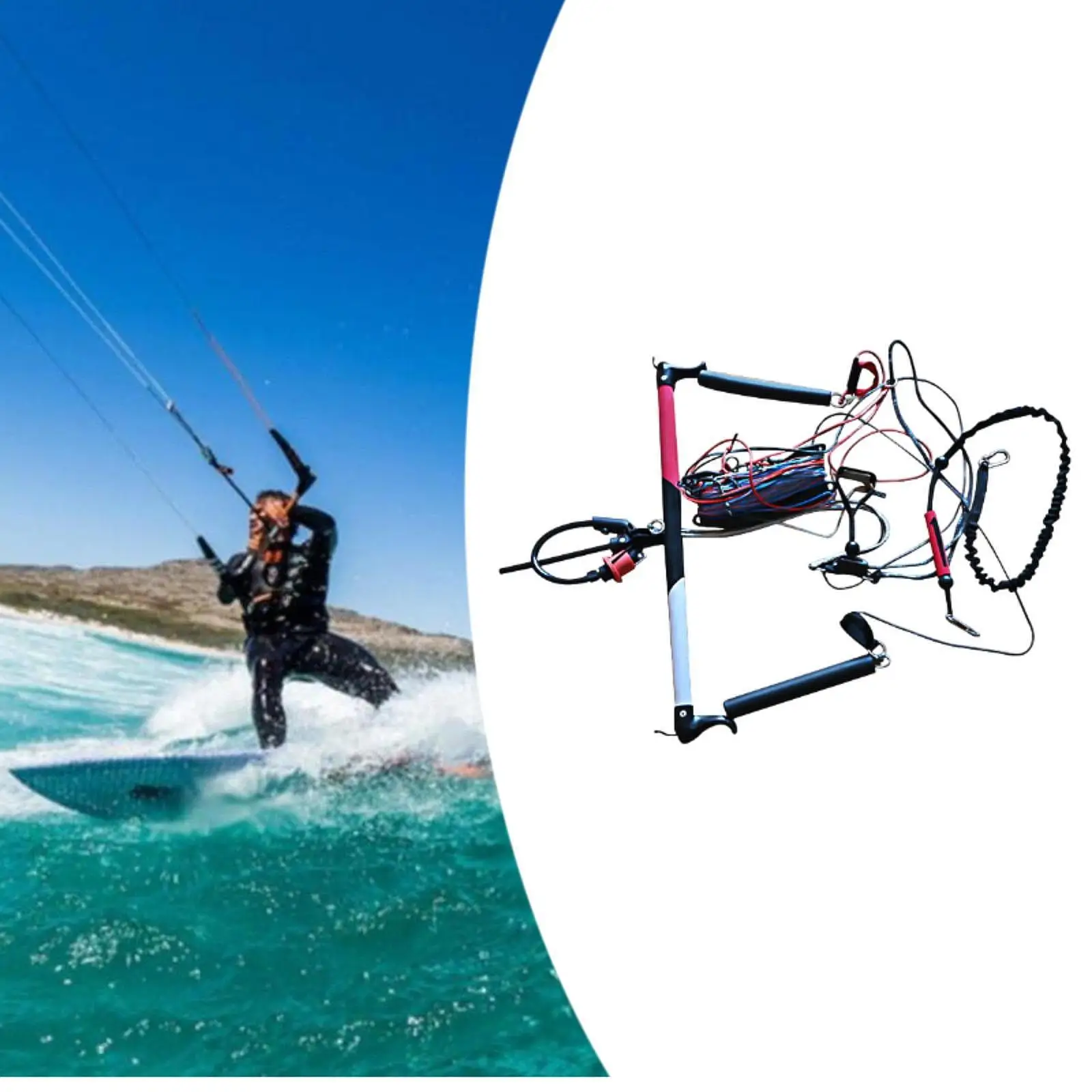 

Трос для водных лыж с рукояткой, 25 м, усиленный, для вейкбординга, нейбординга и кайакинга