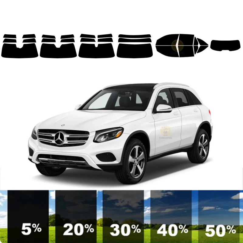 precut Removable Window Tint Film For Car 100% UVR Heat Insulation Carbon ﻿For MERCEDES-BENZ GLC-CLASS 4 DR SUV 2016-2022