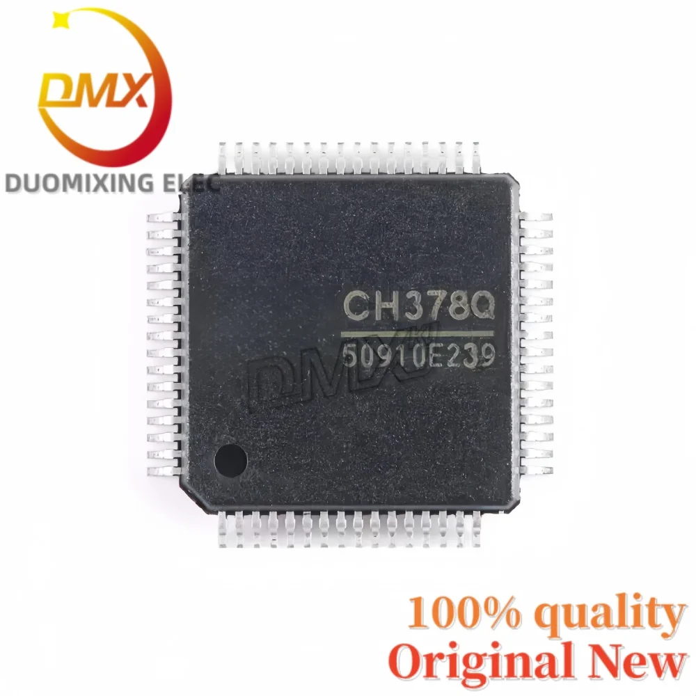 5PCS/LOT 100% Original CH378Q USB flash drive and SD card high-speed file management control chip LQFP-64M (10x10)