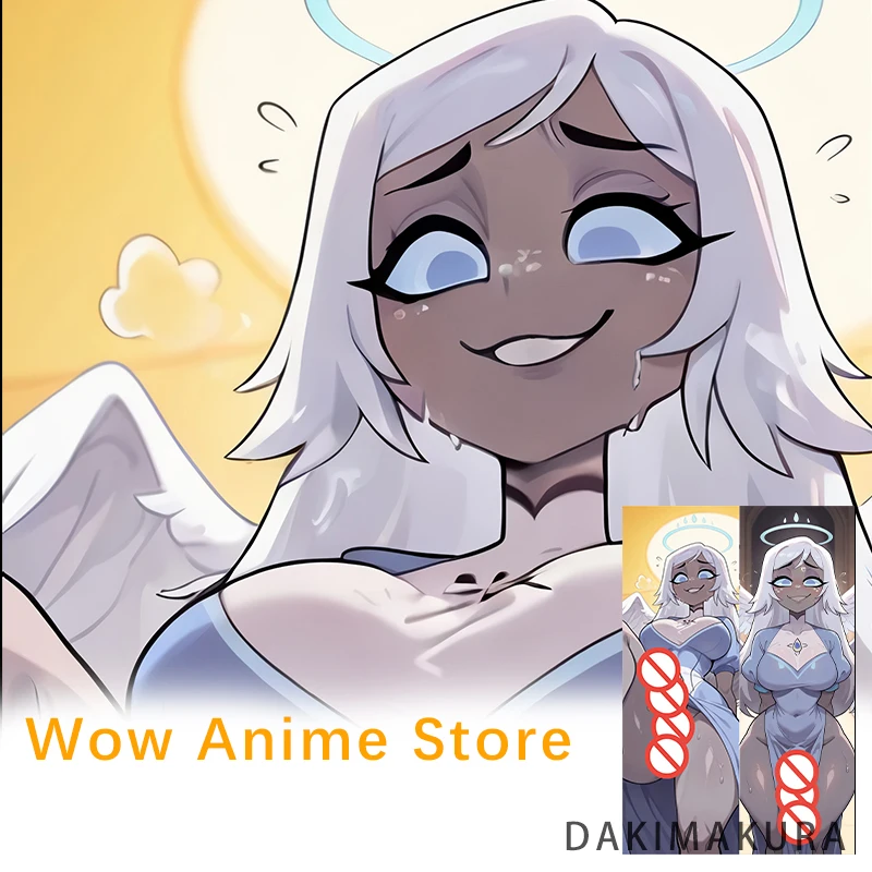 Dakimakura غطاء إميلي هازبين فندق Nsfw Futa أنيمي على الوجهين طباعة المخدة الحياة الحجم 2way وسادة للجسم