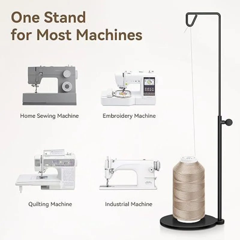 Vertical Adjustable Sewing Spool Holder, Universal Thread Stand for Home & Industrial Sewing, Thread Storage Rack