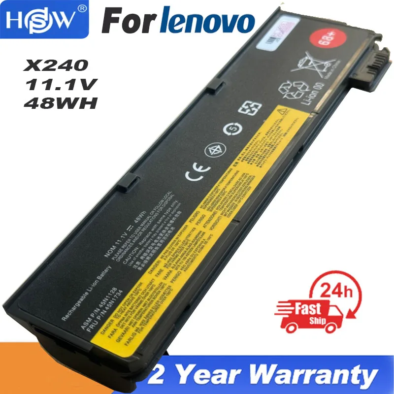 

48Wh 11.4V Laptop Battery For Lenovo Thinkpad X240 X260 X270 X250 L450 T450 T470P T450S T440S K2450 W550S 45N1136 45N1738 2.06Ah