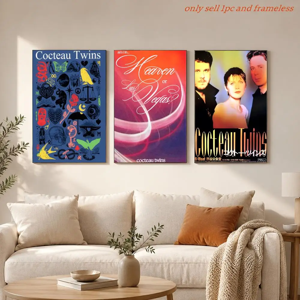 Famous Band C-Cocteau Twins Poster HD Anime Hot Theme Singer/OST/Movie-Waterproof Self-Stick Home Decor
