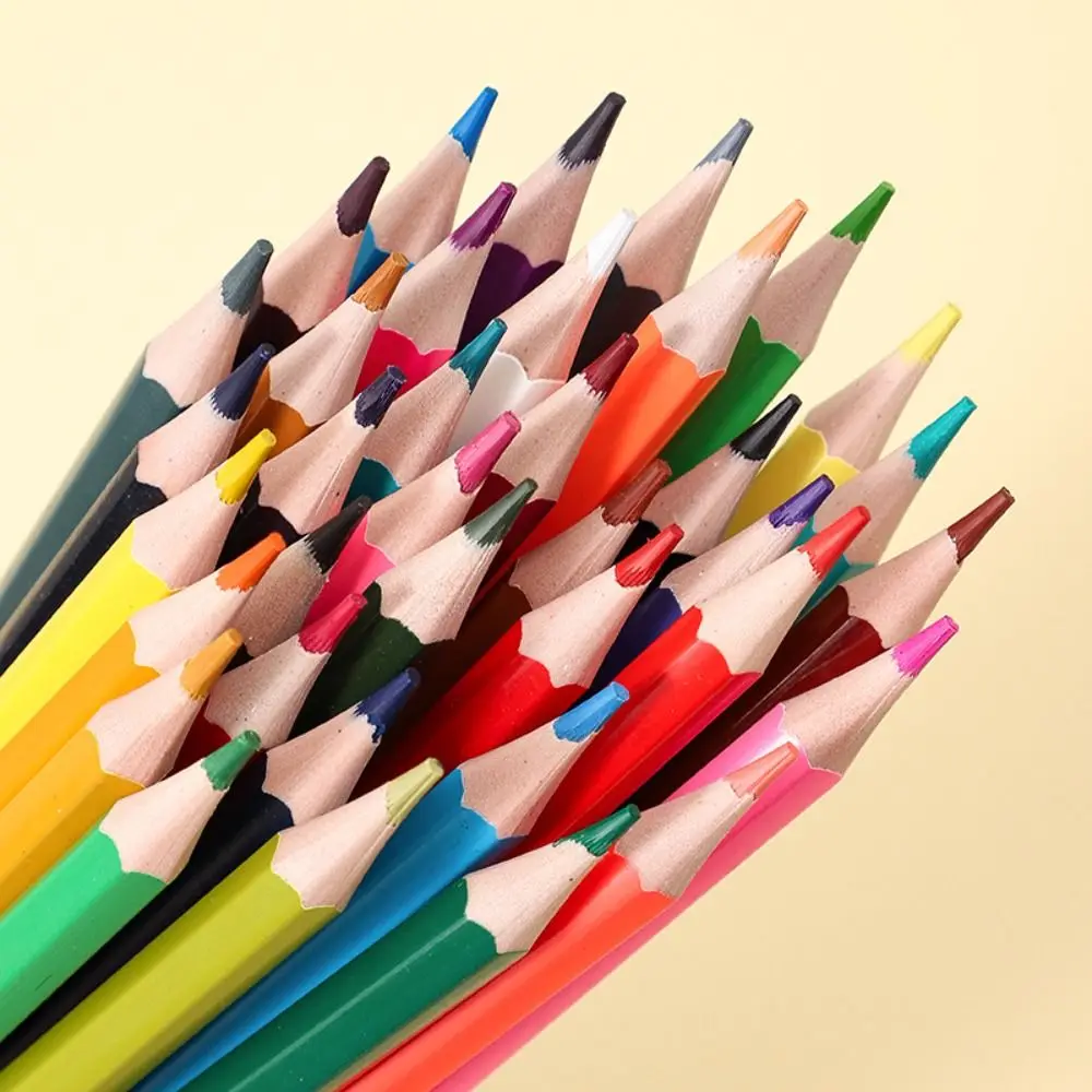 

1 Set 12/18/24/36/48 Colors Painting Pencil Set with Eraser Oil-based Stationery Pencil Sketching Colored Pencils Color Pencils