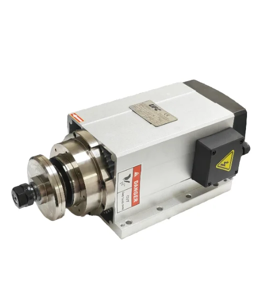 

UFC Brand 5.5KW Square Air Cooled High Efficiency CNC Spindle Motor 6000 Rpm Inverter Control 220V 380V High Speed Er20 Wood