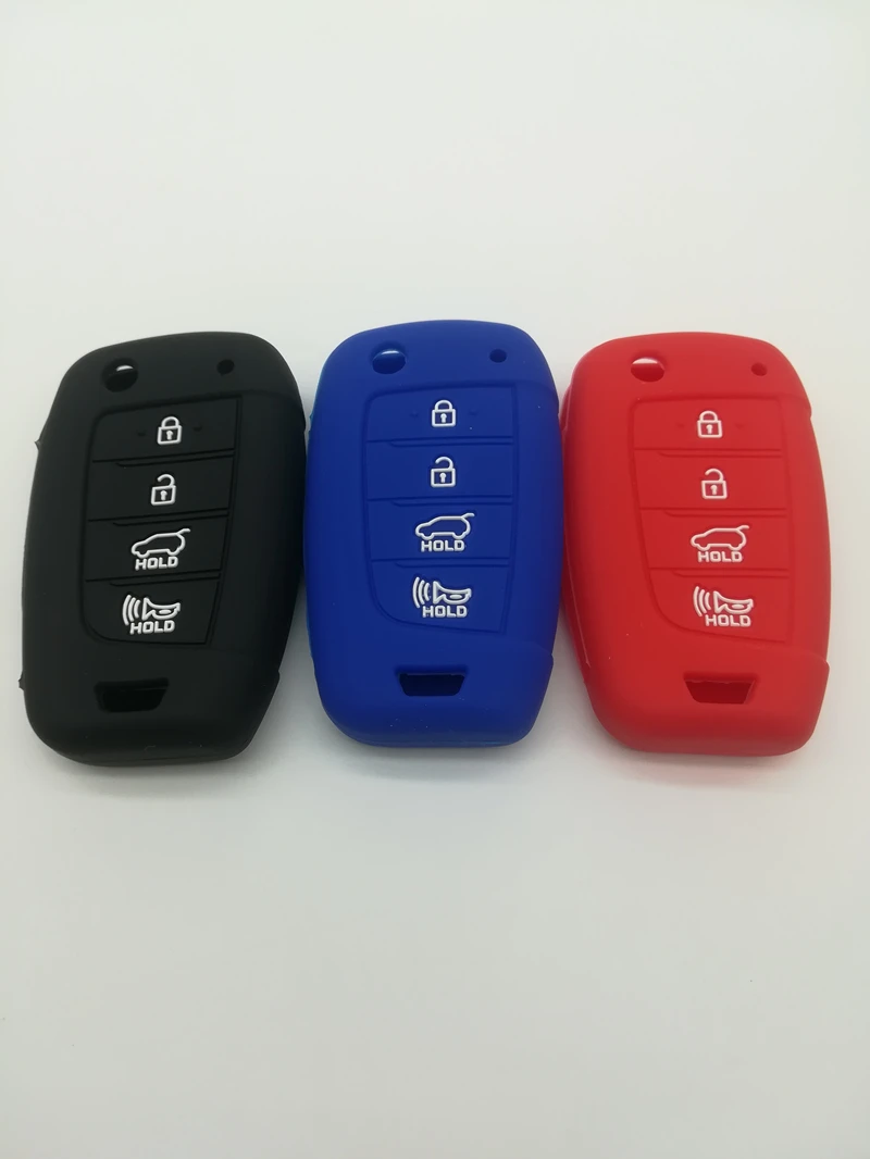 for HYUNDAI key cover car accesorries keychain  key holder for HYUNDAI SONATA ACCENT  KONA VENUE VELOSTER SANTA FE TUCSON