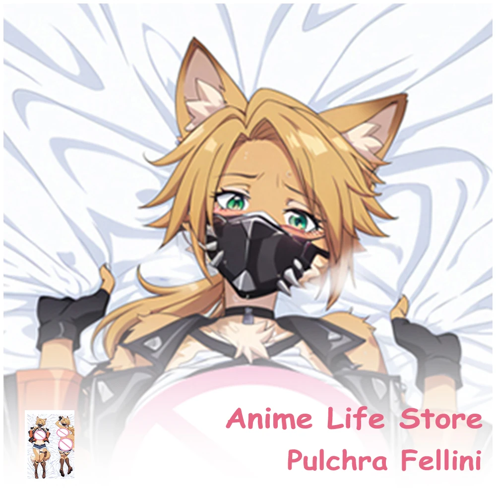 Dakimakura Anime Pulchra Fellini Body Pillowcase Double-Sided Print Game Zenless Zone Zero Pillowcase Hugging Cushion Covers