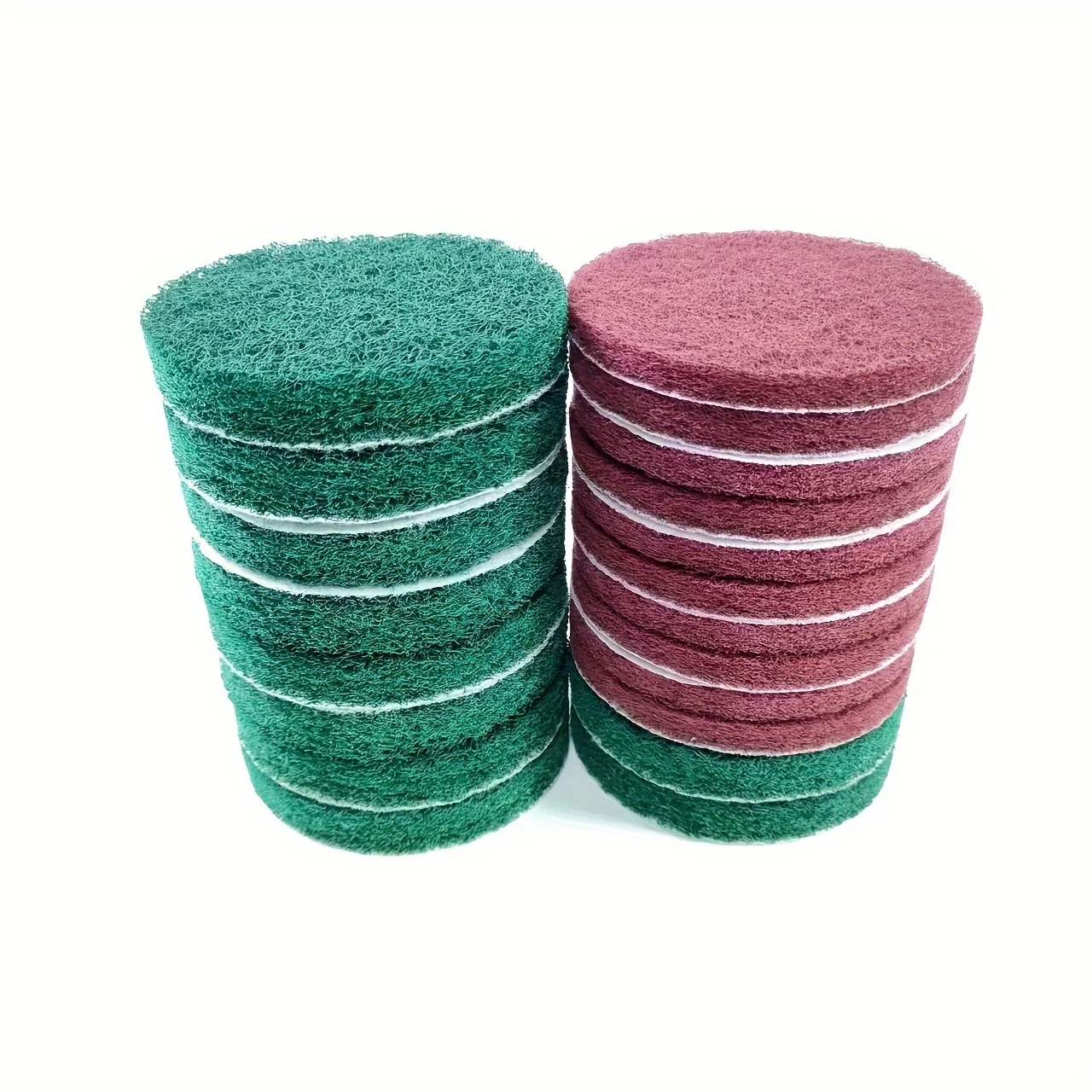 

20 Pieces Scrub Pads Drill Power Brush Tile Scrubber Scouring Pads Cleaning Kit Including 2 Kinds of Abrasive Buffing Pads