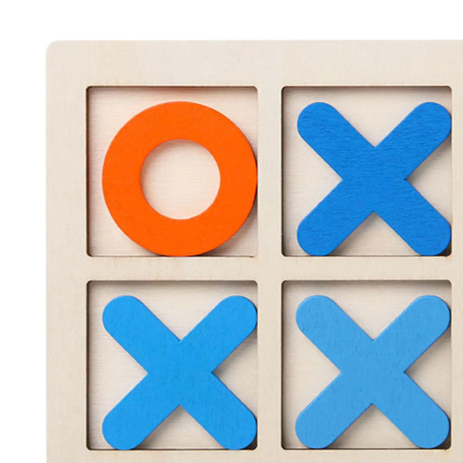 Gioco da tavolo per famiglie in legno Tic TAC Toe per bambini adulti all'aperto al coperto