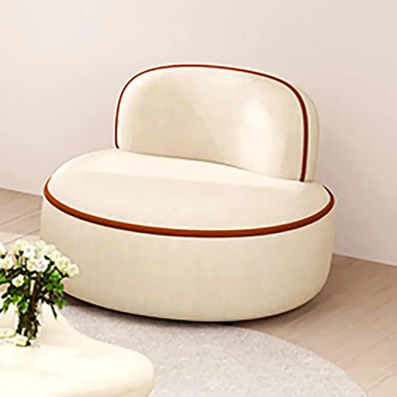 Curved sofa clothing store beauty salon rest sofa coffee table