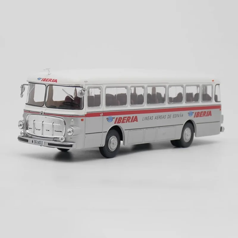 Diecast 1:43 Scale  Comet 5601 Iberia Bus Alloy Vehicle Model Finished Simulation Collection Decoration Gift Toys Display