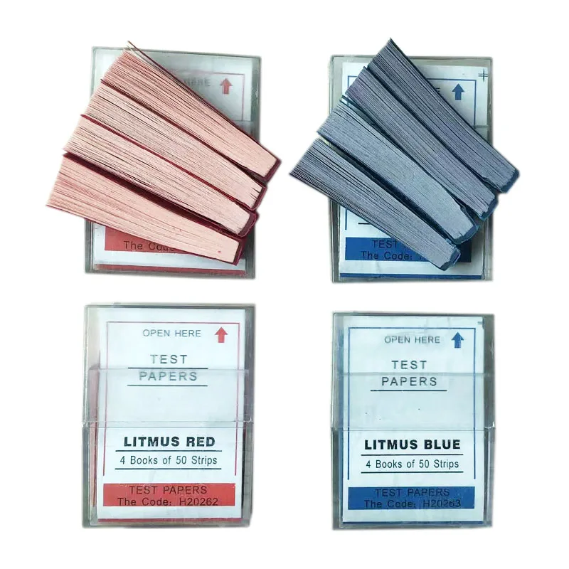 200 Strips/Box PH Test Strips Red litmus Blue litmus Paper Rapid Detection Of Solution PH Laboratory Acid Alkaline Detection