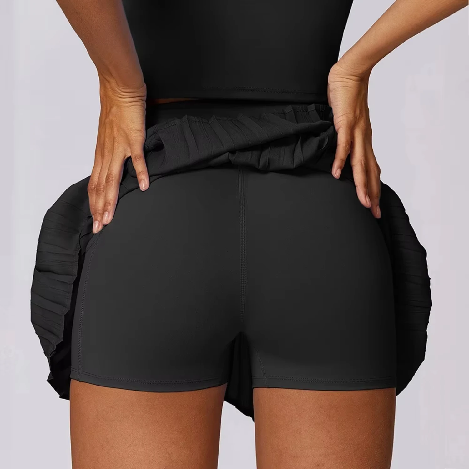 Girl Pleated Sports Skirts Dancing Golf Tennis Skirt  Women Gym Workout Fitness Shorts High Waist Running Skort