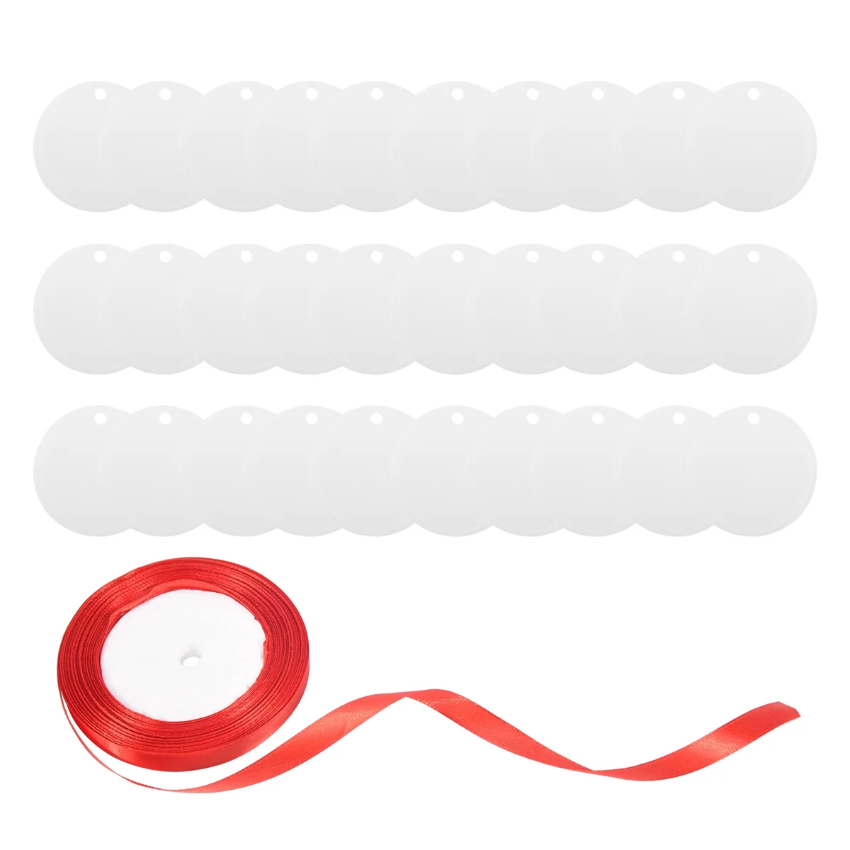 

30Pcs Acrylic Blanks 2 Inch,Clear Circle Acrylic Sheet with Hole,Round Acrylic Blanks Disc,Christmas Birthday DIY GiftsT99C