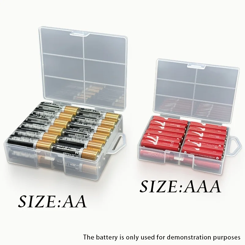 AA or AAA Battery Storage Box, Leak-Proof And Dust-Proof Battery Organizer For Home Office
