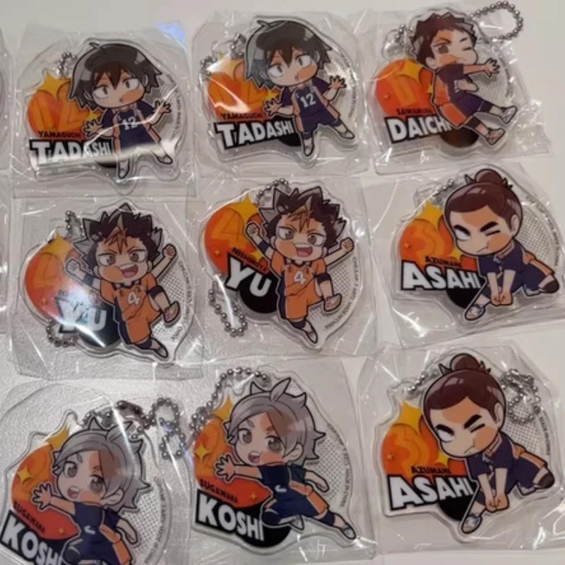 TAKARA TOMY Anime Keychain Cartoon Model Hinata Shoyo Kageyama Tobio Keychain Gashapon Anime Toys Collection Ornaments Kids Gift