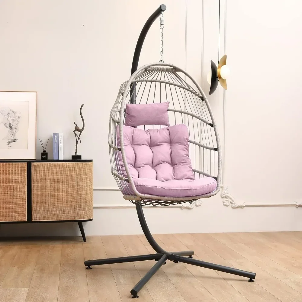 for Hanging Egg Chair With Stand, Egg Swing Hammock Chair With Stand, Indoor Outdoor,Swing