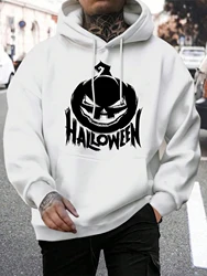 Halloween Pumpkin Print Male Hoody Harajuku S-XXL Sweatshirt Fashion High Quality Hooded Autumn Casual Warm Streetwear