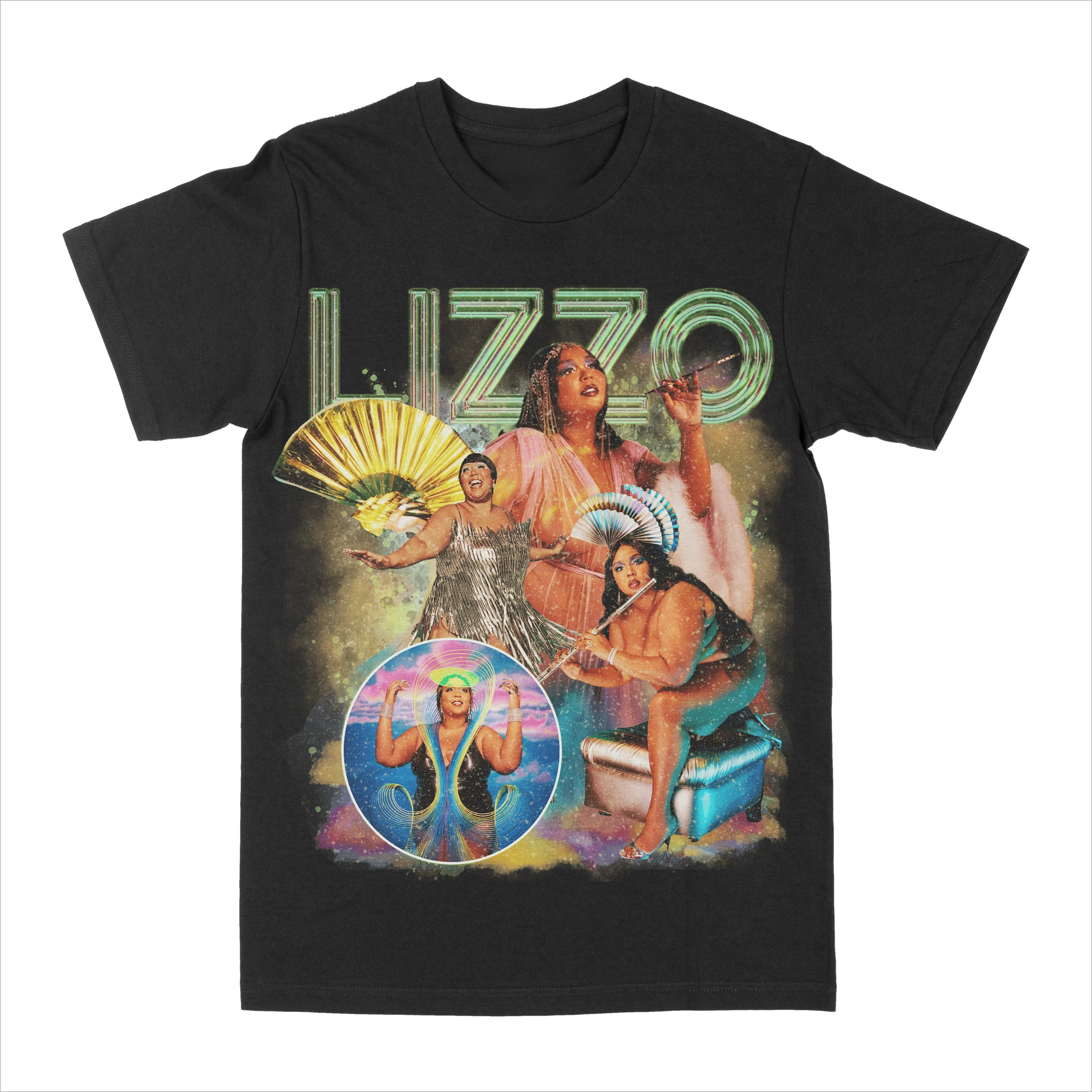 

Lizzo Graphic Peripheral Pattern Printed T-shirt, Summer Luxury Brand Pure Cotton Men's and Women's T-shirts, Short Sleeves