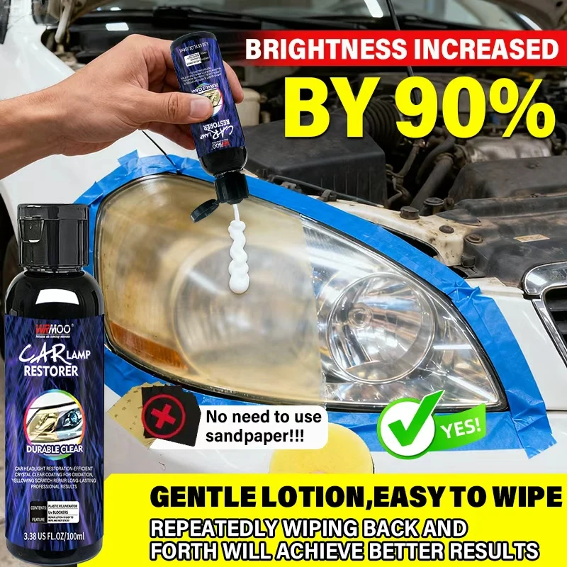 

Полироль для восстановления фар автомобиля, средство для удаления царапин, очистка и полировка фар, устранение окисления, жидкость для полировки фар