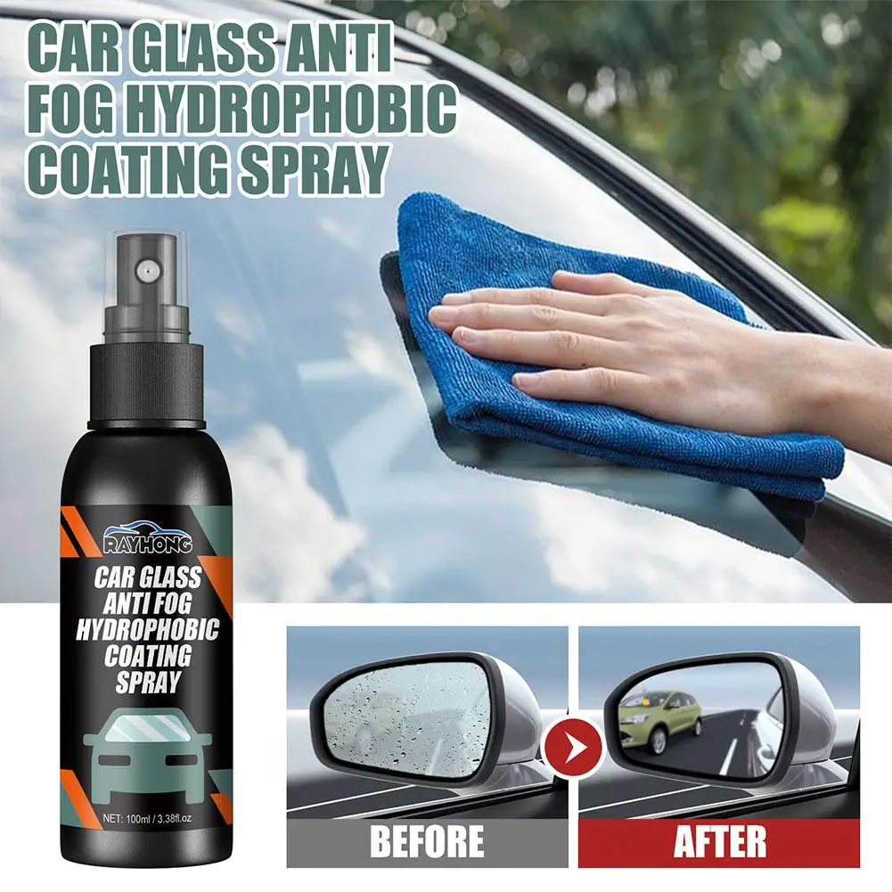 Car windshield hydrophobic rain protection coating spray auto nano paint rainy day window vision clear polishing Mask kit tools