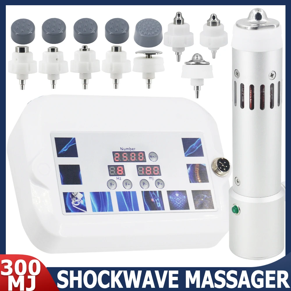

Professional Shock Wave Therapy Machine Latest Handle For ED Treatment Relieve Ankle Pain 300MJ Shockwave Massage Physiotherapy