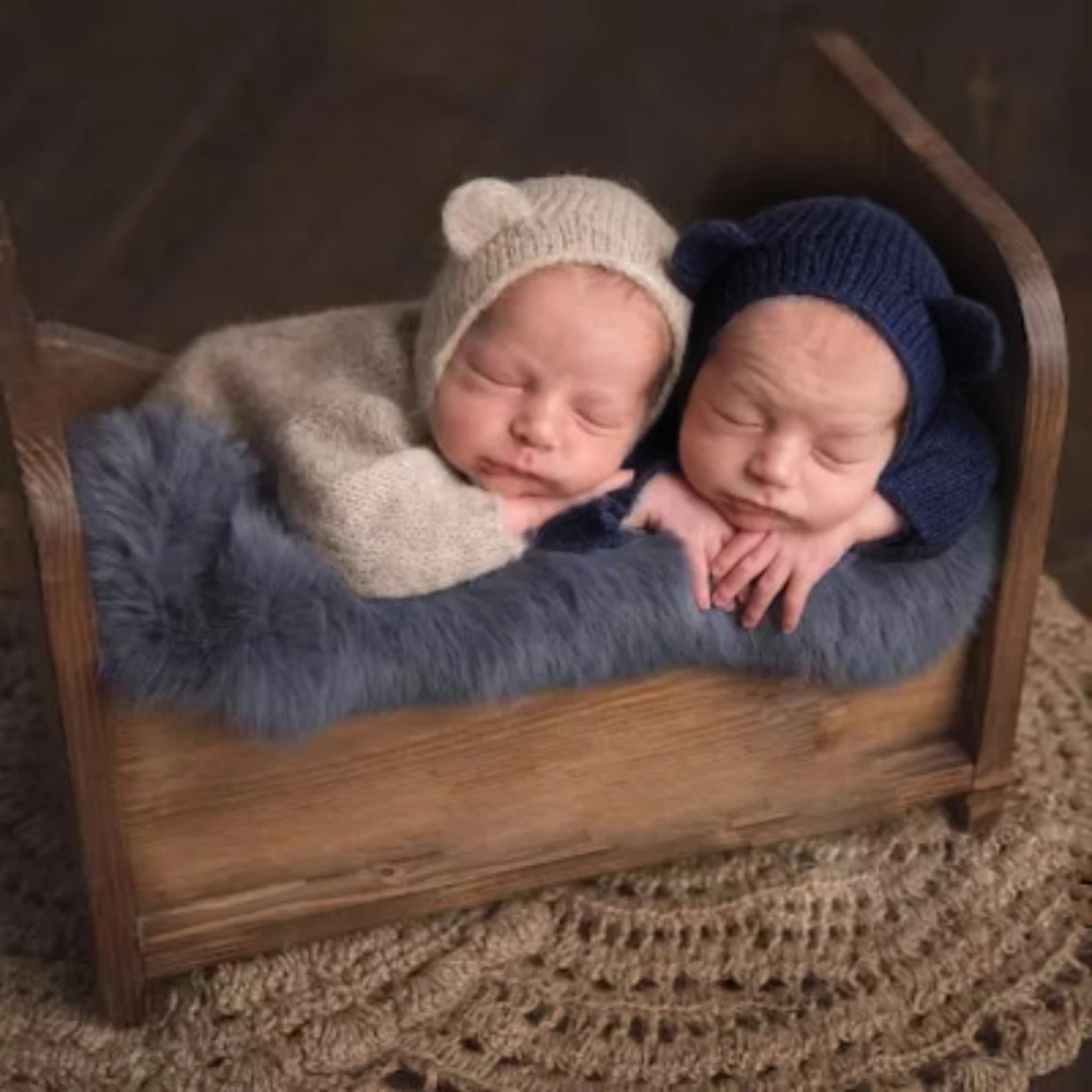 الوليد التصوير الزي رقيق الموهير الصوف رومبير السراويل الدب قبعة طفلة ملابس الصيف تبادل لاطلاق النار زي الوليد صور الدعائم #4