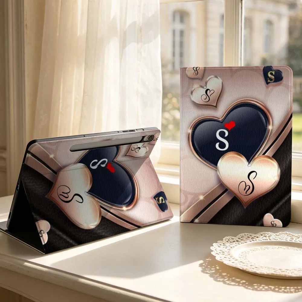 

Cartoon Heart Music Note Symbol Soft For Samsung Galaxy Tab S11 S10 S9 S8 S7 S6 A9 A8 A11 Lite FE Plus Pen Tray Tablet Case