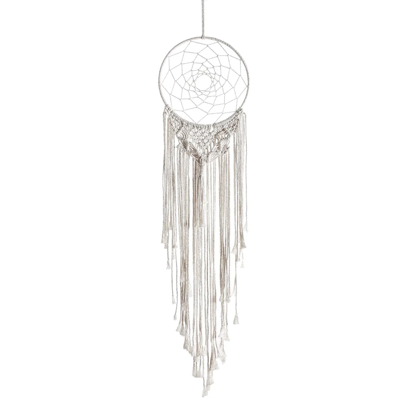 

Circle Dream Catcher, Cotton Woven Wall Hanging Dream Catcher Macrame Wall Decoration Ornament Craft Gift