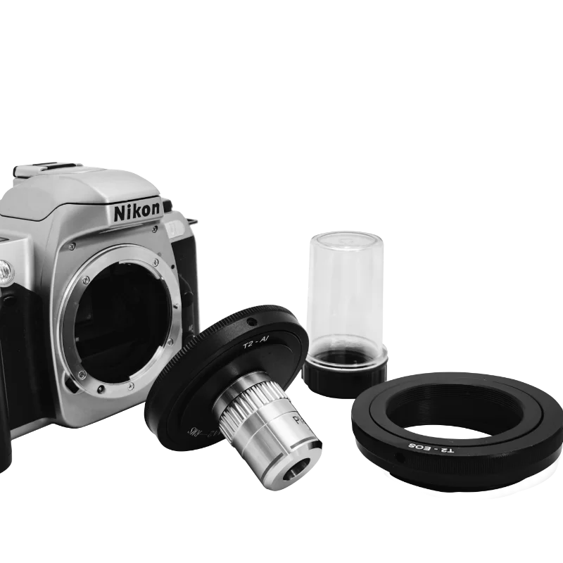 AmScope Adapter Set - Canon & Nikon Cameras to AmScope RMS objective Macro Photography Recommendation