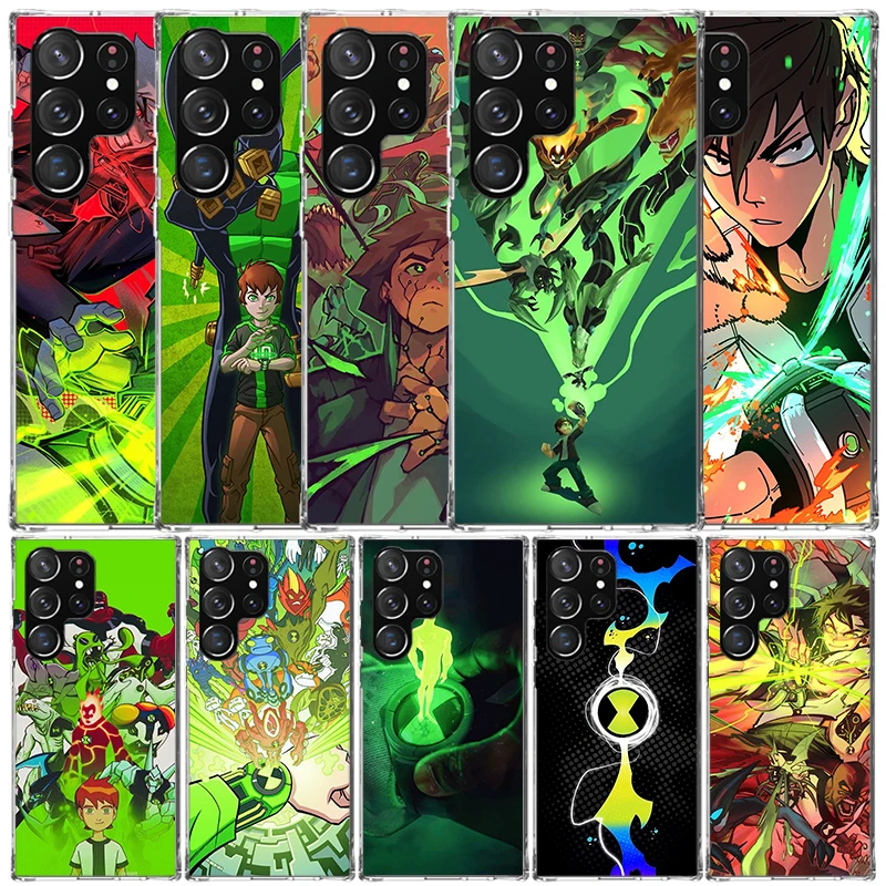Ben Cartoon 10 Soft Cover for Samsung Galaxy S25 Edge S26 S24 S23 Ultra Phone Case S22 S21 Plus S20 FE Print Pattern Shell Galax
