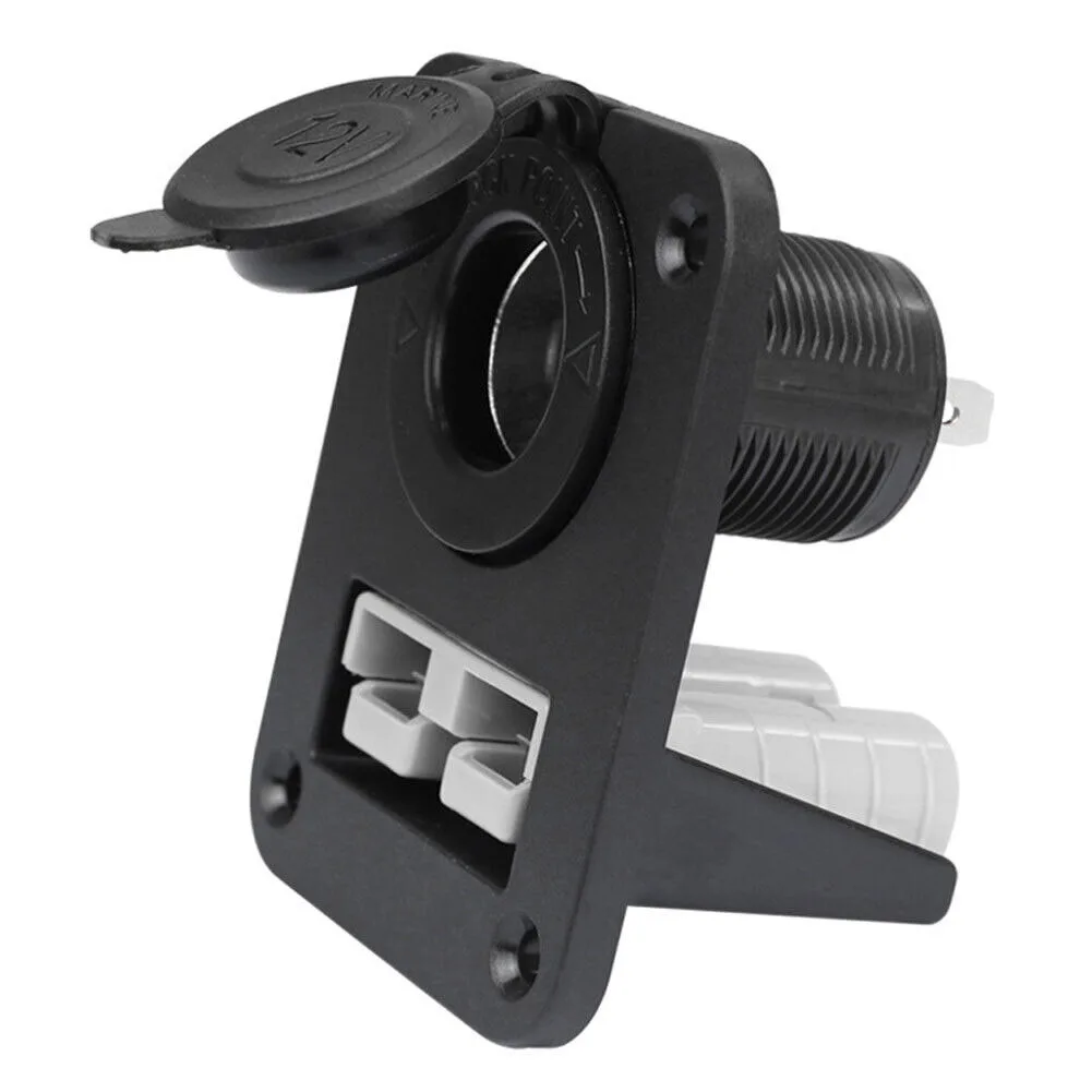 1PCS 50 Amp For Anderson Plug Connector Socket Charger Flush Mount Plate Power Connector Cable Connectors For Caravans