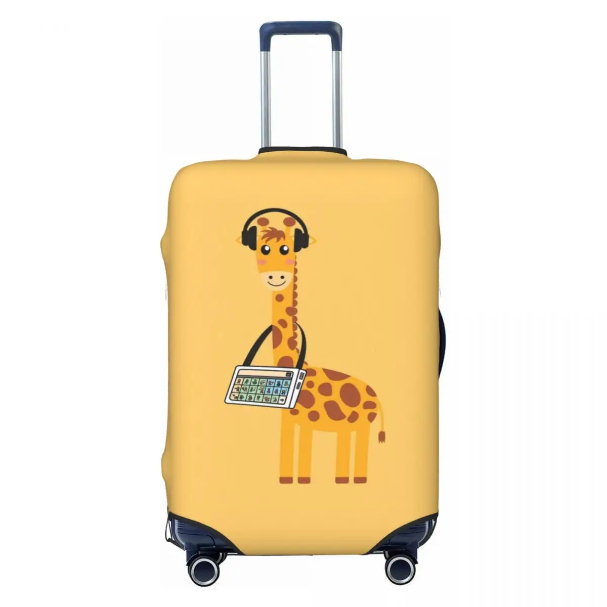 

Custom Funny Cute Giraffe Luggage Cover Protector Washable Colorful Animal Travel Suitcase Covers