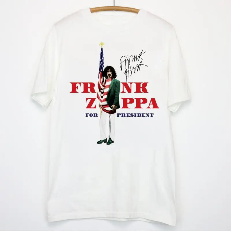 

Футболка Frank Zappa For President Heavy Cotton White S 5XL AG280