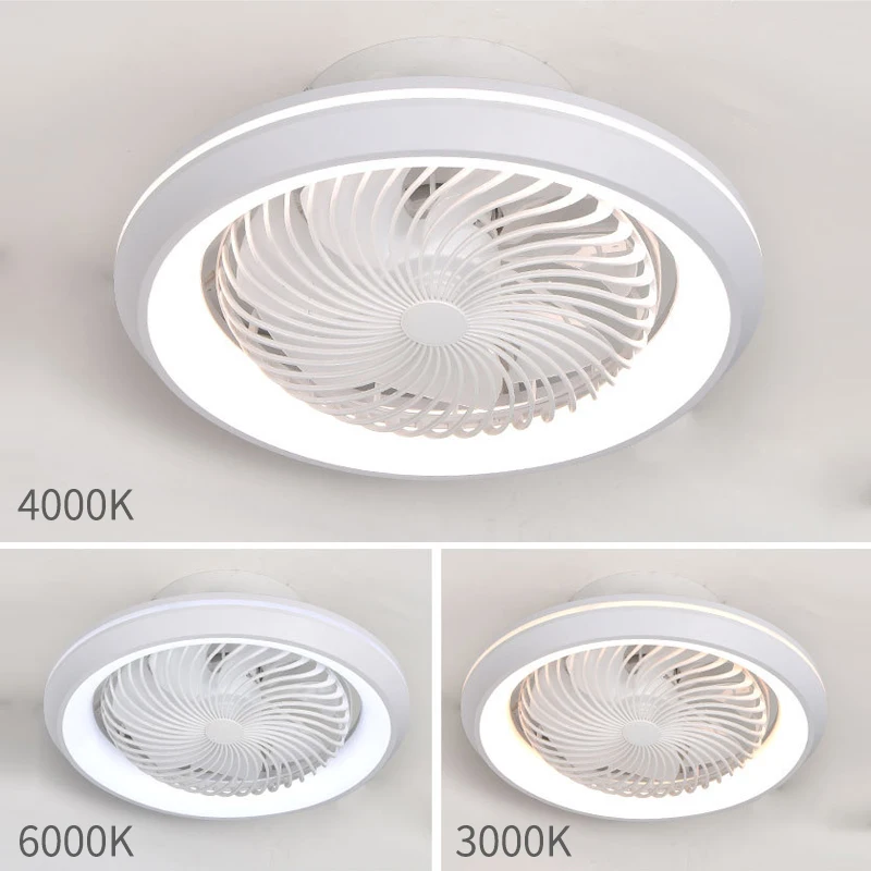 49 سنتيمتر المغلقة 360 درجة تتحرك رئيس مروحة ضوء ، غرفة نوم ضوء مروحة متكاملة ، غرفة المعيشة غرفة نوم غرفة الطعام ضوء مروحة السقف