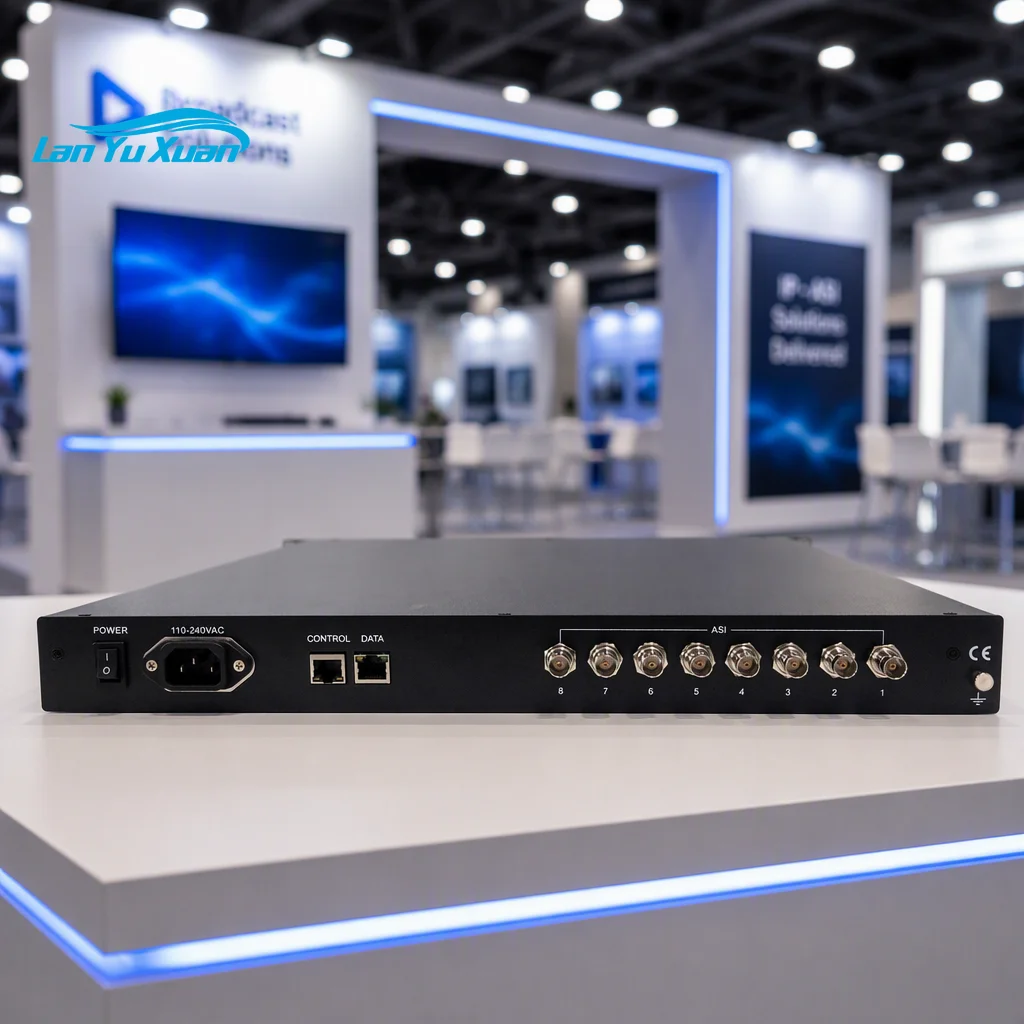 Digital Headend Multiplexer 8 ASI 120 IP Input 450 IP Output Multiplexing Gateway