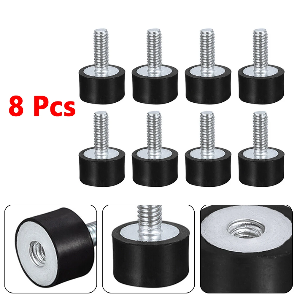 Rubber Stand Rubber Mounts for Garage Doors Air Compressors and More 8pcs M5 Male/Female Vibration Isolator Shock Absorber