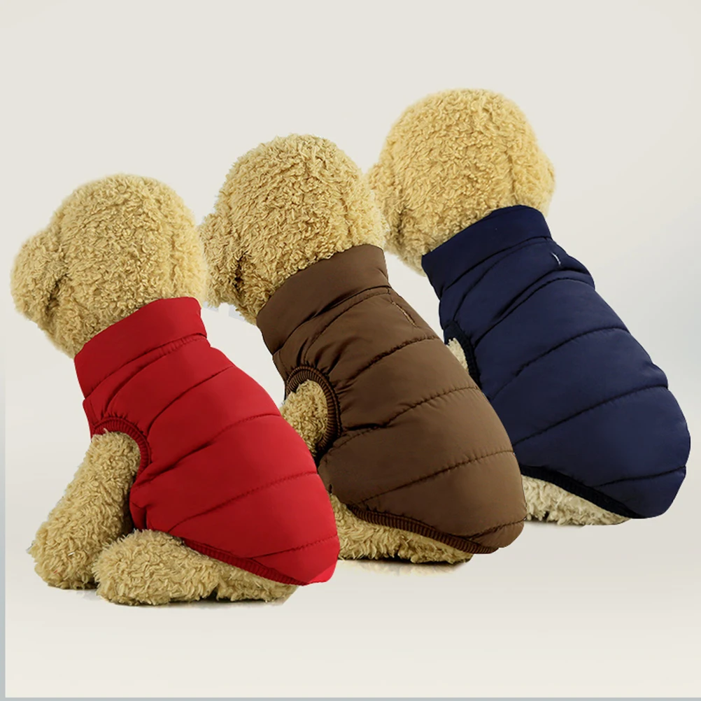 

Snap Button Cotton Coat Small Outfits Winter Clothes Puppy Wear Warm Soft Lightweight Portable Thick Fabric Durable Long-lasting